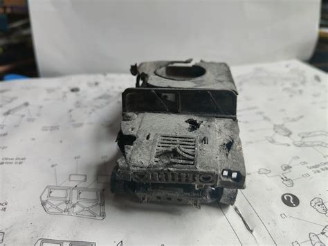 Can anyone please rate my destroyed humvee model in scale 1/35 : r ...