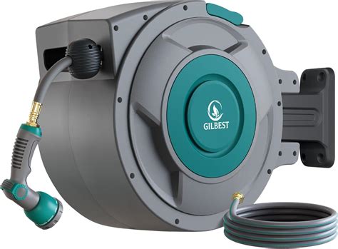 Amazon.com : GLAHODEN Retractable Garden Hose Reel 5/8 in x 100 ft ...