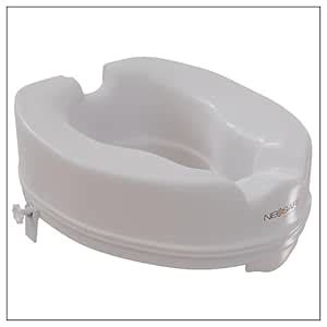Rewell Life Portable Lightweight Plastic Toilet Commode Seat Raiser ...