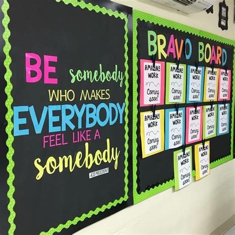Chalkboard Brights Student Work Bulletin Board Idea. | Kindergarten ...
