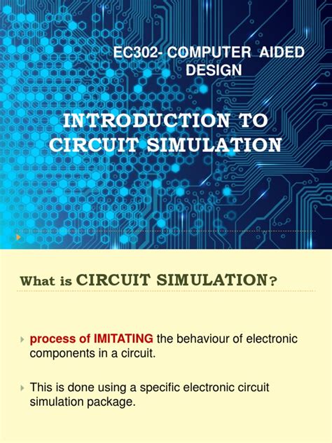 Introduction To Circuit Simulation | PDF | Electronic Circuits | Digital Electronics