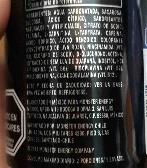 Monster Energy Drink Ingredients List at Dorothy Bufkin blog