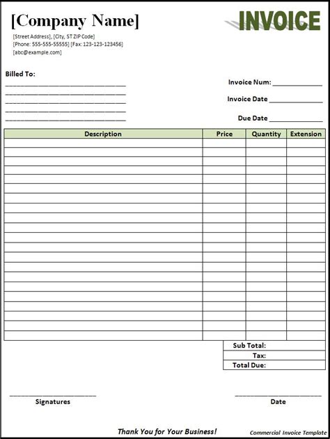free invoice template