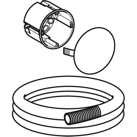 Geberit installation set for WC flush control with electronic flush ...