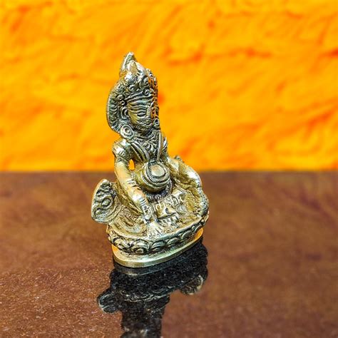 Buy Brass Kubera Idol, 3" Height, God of Wealth - Budhshiv.com