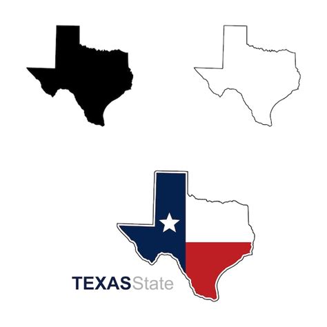 Premium Vector | State of texas map vector