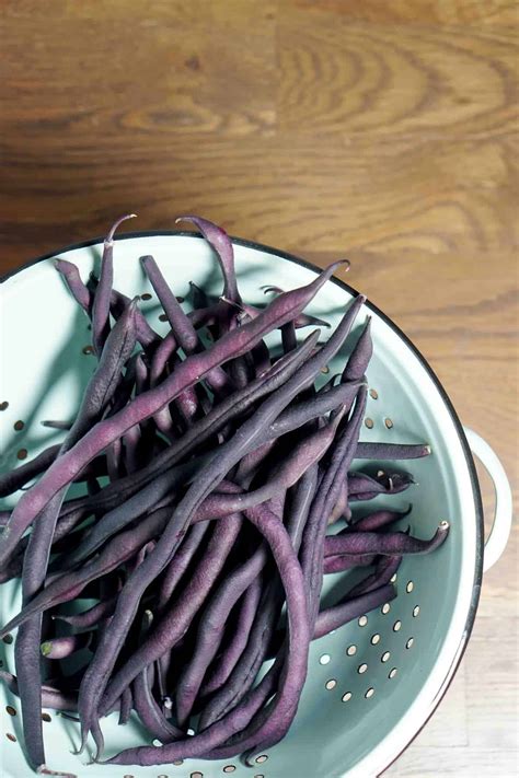 Truffled Purple Green Beans - Eat Your Way Clean