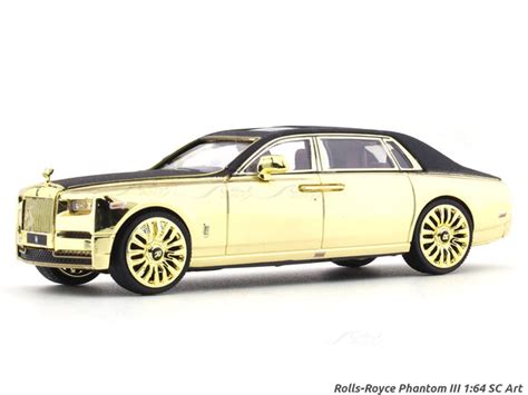 Rolls-Royce Phantom III Golden 1:64 SC Art diecast scale model car ...