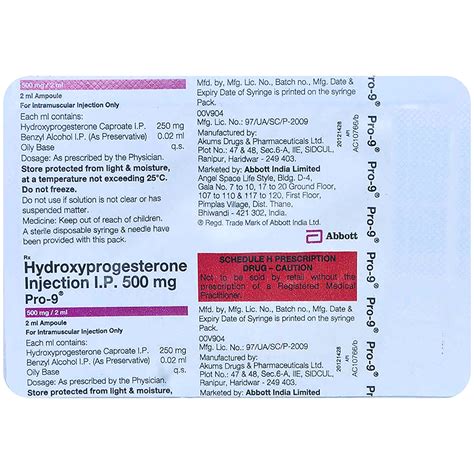 Pro-9 500mg Injection 2ml Price, Uses, Side Effects, Composition ...