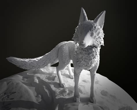 Mirko Pettorossi - stylized 3d printed Fox
