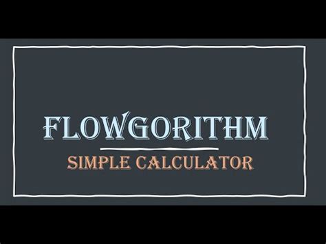 Flowgorithm Calculator 的图像结果