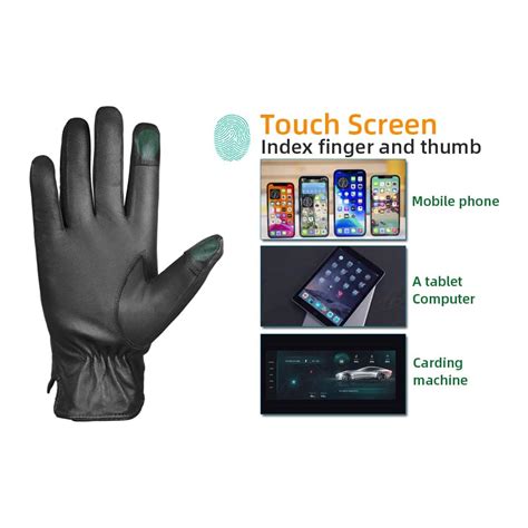 SURAWIL Mens Dress Leather Gloves Touchscreen, | Ubuy India