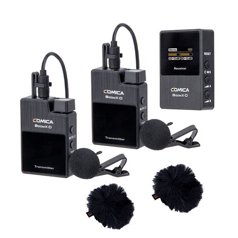 Comica BoomX-D D2 Kit 2.4G Wireless Lavalier Microphone wiht Dual ...