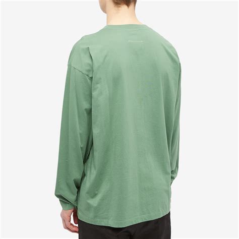 MM6 Maison Margiela Number Logo Long Sleeve T-Shirt Clover | END.