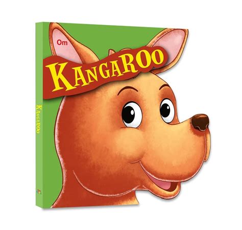 Om Books International Kangaroo ( Animals and Birds )- Cutout Board Bo ...