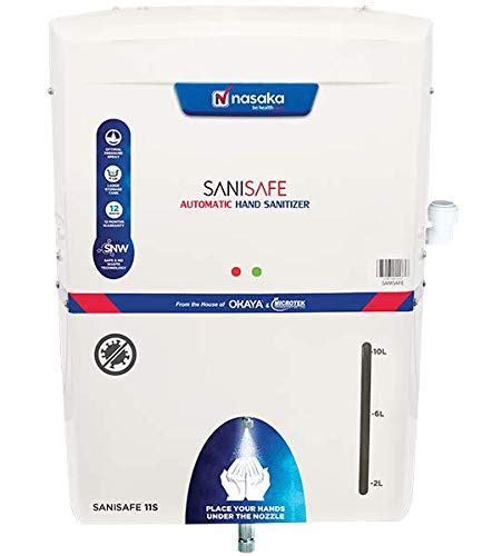 NASAKA SANISAFE 11S Atomatic Hand Sanitizer Dispenser (11 Liter, Spray ...