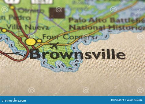 Brownsville, Texas On Map Royalty-Free Stock Image | CartoonDealer.com ...