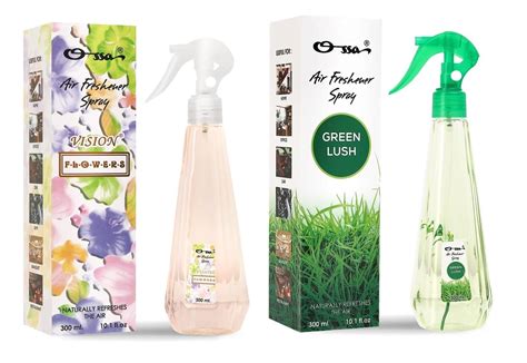 OSSA 1 VISION FLOWERS, 1 GREEN LUSH AIR FRESHENERS 300ML EACH, PACK OF ...