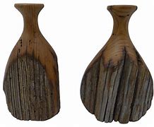 Image result for Carved Wood Vase