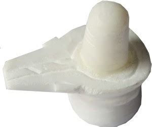 AFH God Lord Shiva White Shivlinga Idol for Car Dashboard, Home, Office ...