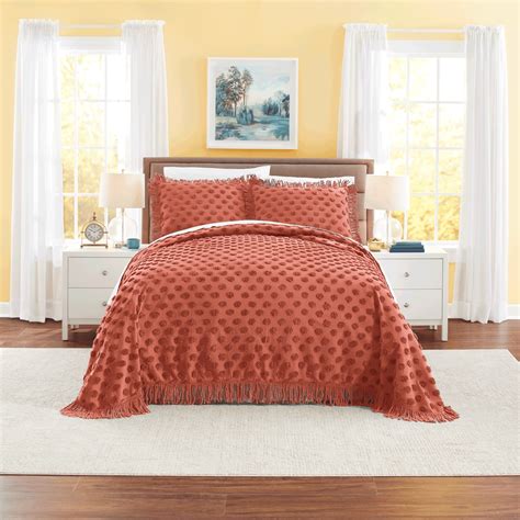 Color Connection Autumn Chenille Dot Bedspread | Seventh Avenue