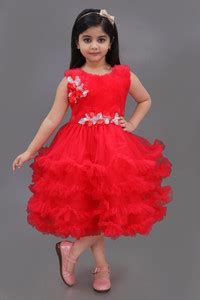 PRIYANKA'S COLLECTION Girls Below Knee Festive/Wedding Dress Price in ...