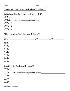 Image result for Learning Multiples