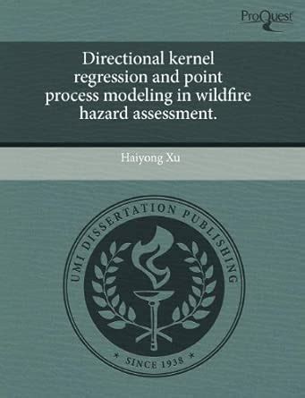 Buy Directional Kernel Regression and Point Process Modeling in ...