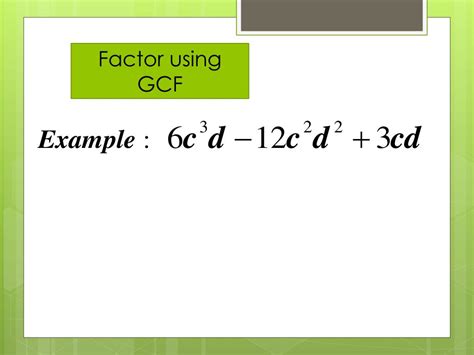 Image result for Distributive Property Using GCF