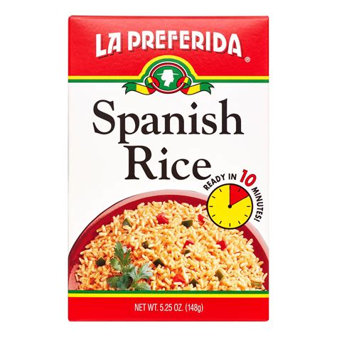 La Preferida Spanish Rice, Prepared Meals, 5.25 oz Box - Walmart.com