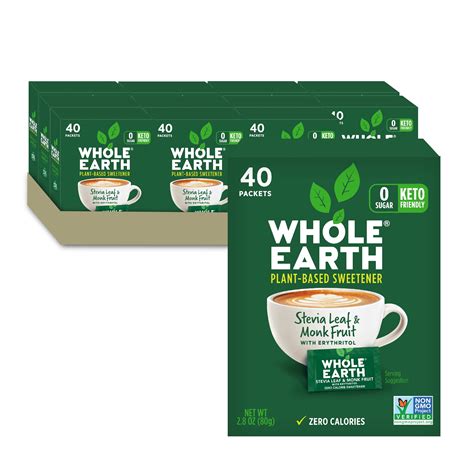 Whole Earth Sweetener Co. Nature Sweet Stevia & Monk Fruit Sweetener ...