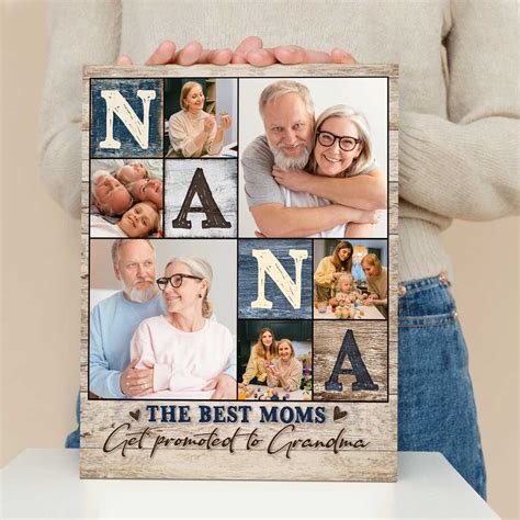 Nana Custom Photo Canvas, Personalized Mothers Day Gifts, Gifts For ...