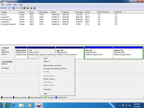 Image result for Extend Basic Disk Volume Windows 7