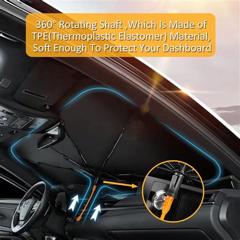 Buy CHILL·TEK Funny Animals Car Windshield Umbrella, Raccoons Sun Shade Umbrellas for Car Front ...