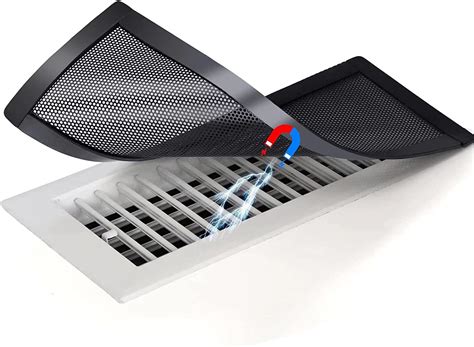 Bexikou 8 Pcs Magnetic Floor Vent Covers, Air Vent Screen, 4x10 Inch ...