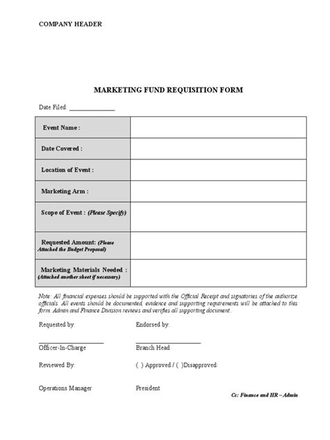 Marketing Material Request Form 的图像结果