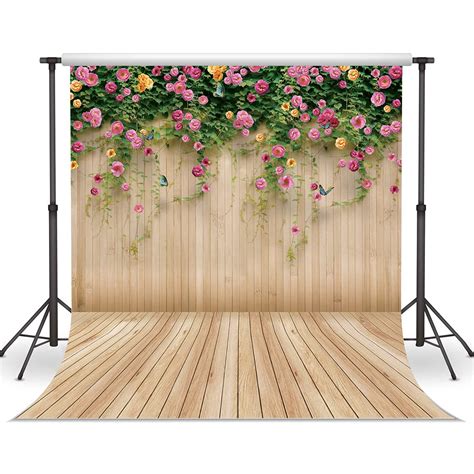 Buy WOLADA 8x8FT Flower Wall Backdrop Spring Backdrop Spring Floral ...