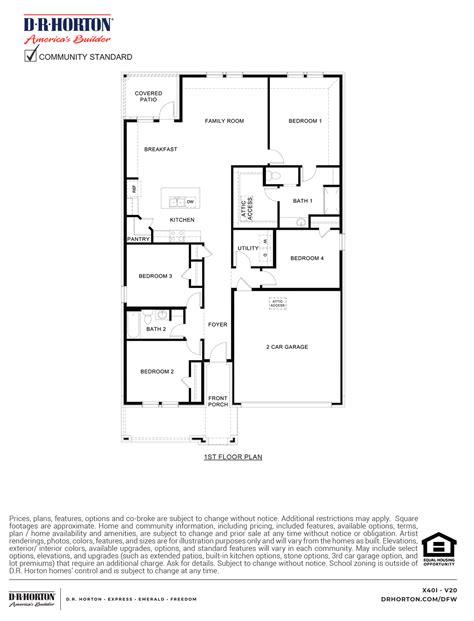 Floor Plan in Waverly Estates | Josephine, TX | D.R. Horton