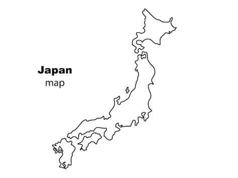 Outline Solid Color Map Japan 的图像结果
