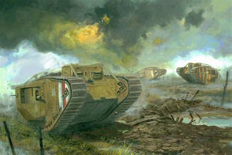 Mk IV, Tanks, Painting Art, War, HD Wallpaper | Rare Gallery
