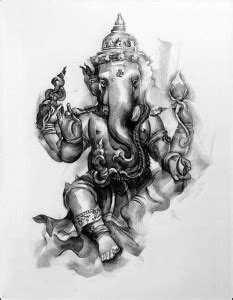 artistic ganesh ji digital painting wallpaper poster Print Poster on ...