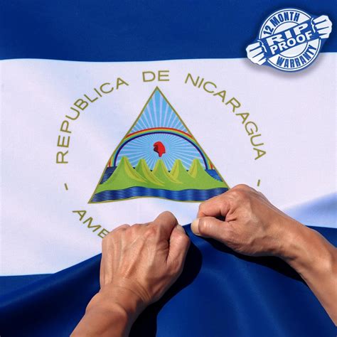 Amazon.com : Anley Rip-Proof Double Sided 3-Ply Nicaragua Flag 3x5 Foot ...