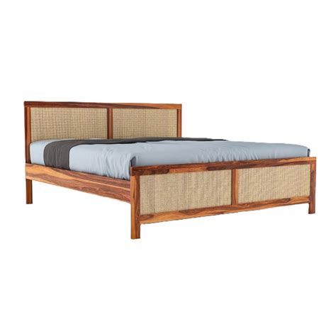 Loom Cane Wood Bed Without Storage – Indian Hub