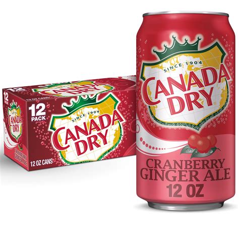 Canada Dry Cranberry Ginger Ale Soda, 12 fl oz cans, 12 pack - Walmart.com