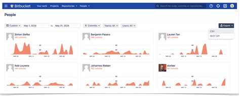 Bitbucket Commits 的图像结果