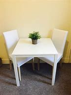 Image result for IKEA White Dining Table with 4 Chairs