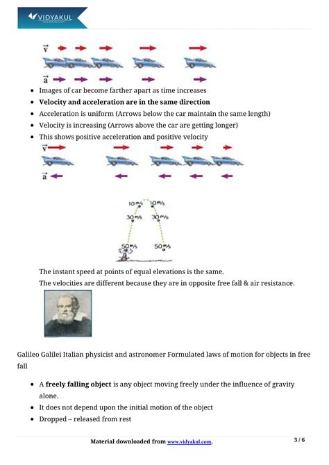 Motion Class 9 in English 的图像结果