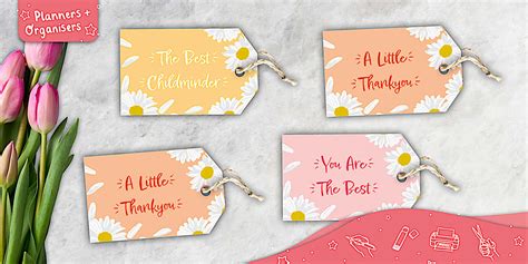 Childminder Gift Tags | Childminder Appreciation Week