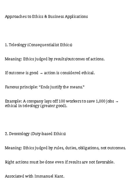 Module-2 BE MBA 1ST: Ethics in Business Applications Overview - Studocu