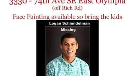 Yard sale to benefit search for missing Tumwater man Logan Schiendelman ...